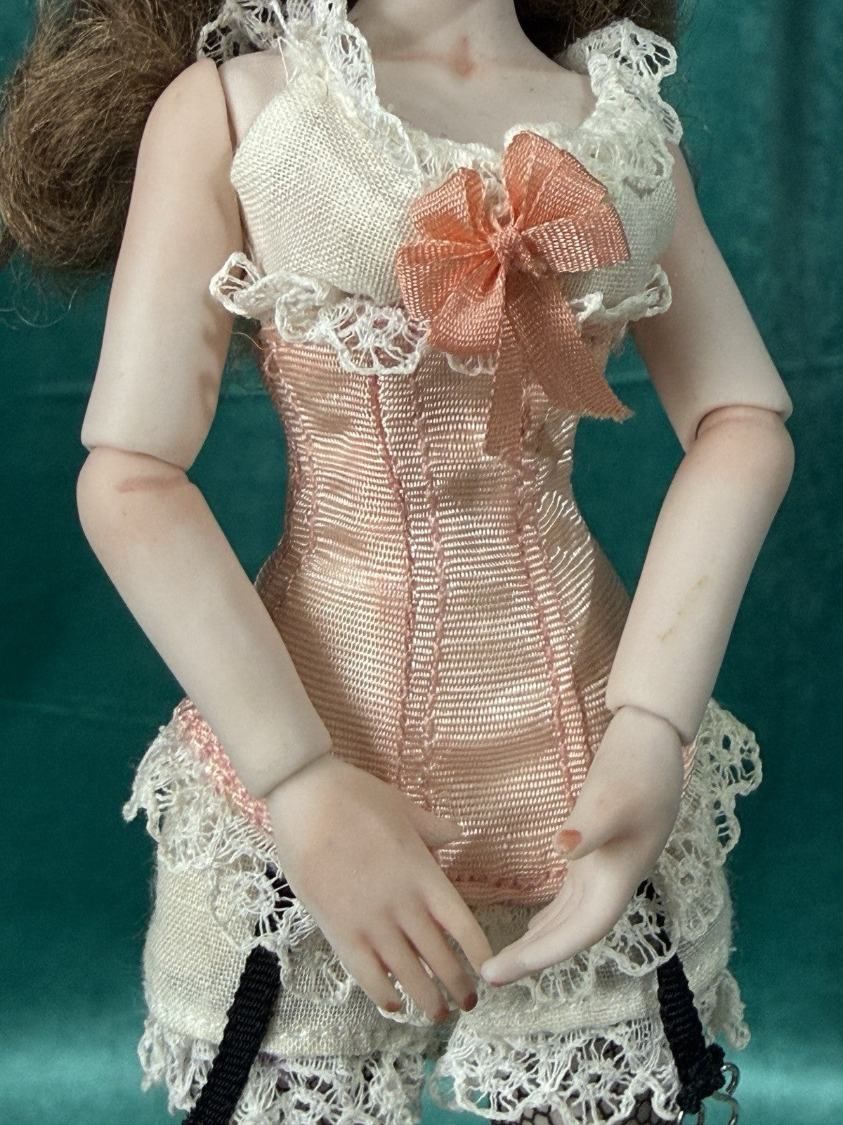 Artist Collectable Porcelain Jointed 7” Doll “Rose” LE 40 by Sonja Bryer