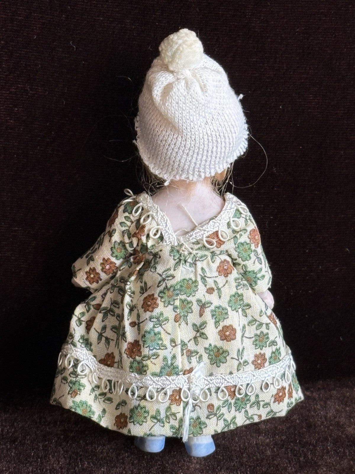 Antique German 3.5” All Bisque Mignonette Frozen Charlotte Style Doll
