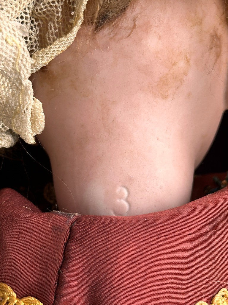 Unidentified Antique French/Italian (?) 16” Bisque Head Doll