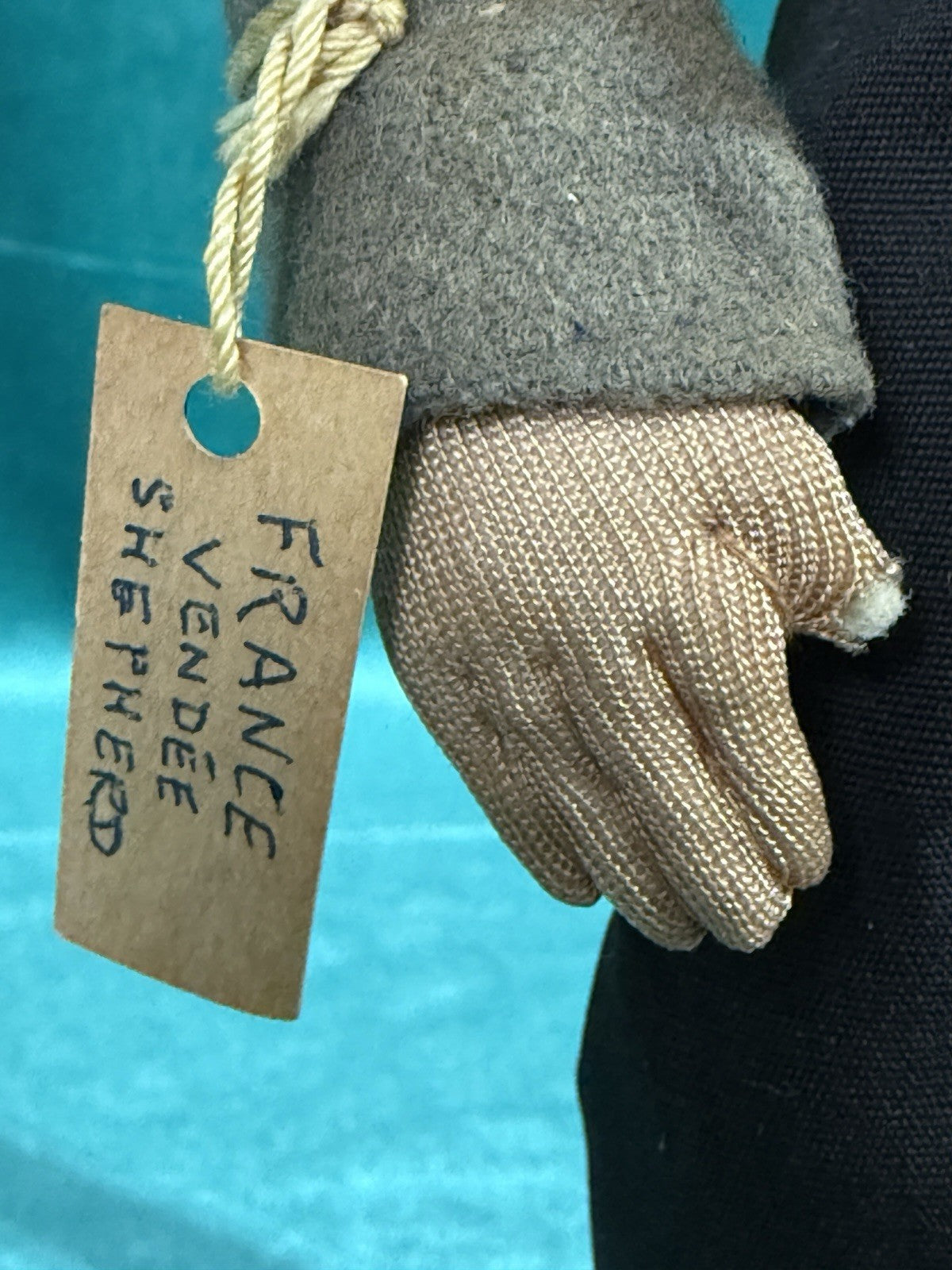 Lot Of 2 Antique 1940’s (?) French  Ravca Cloth  11.5” Dolls