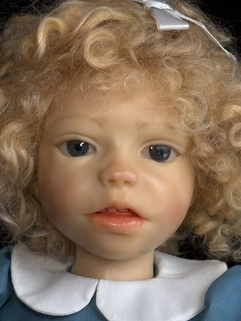 OOAK 18" Artist Carol Trobe Sculpted Polymer Clay Girl Doll