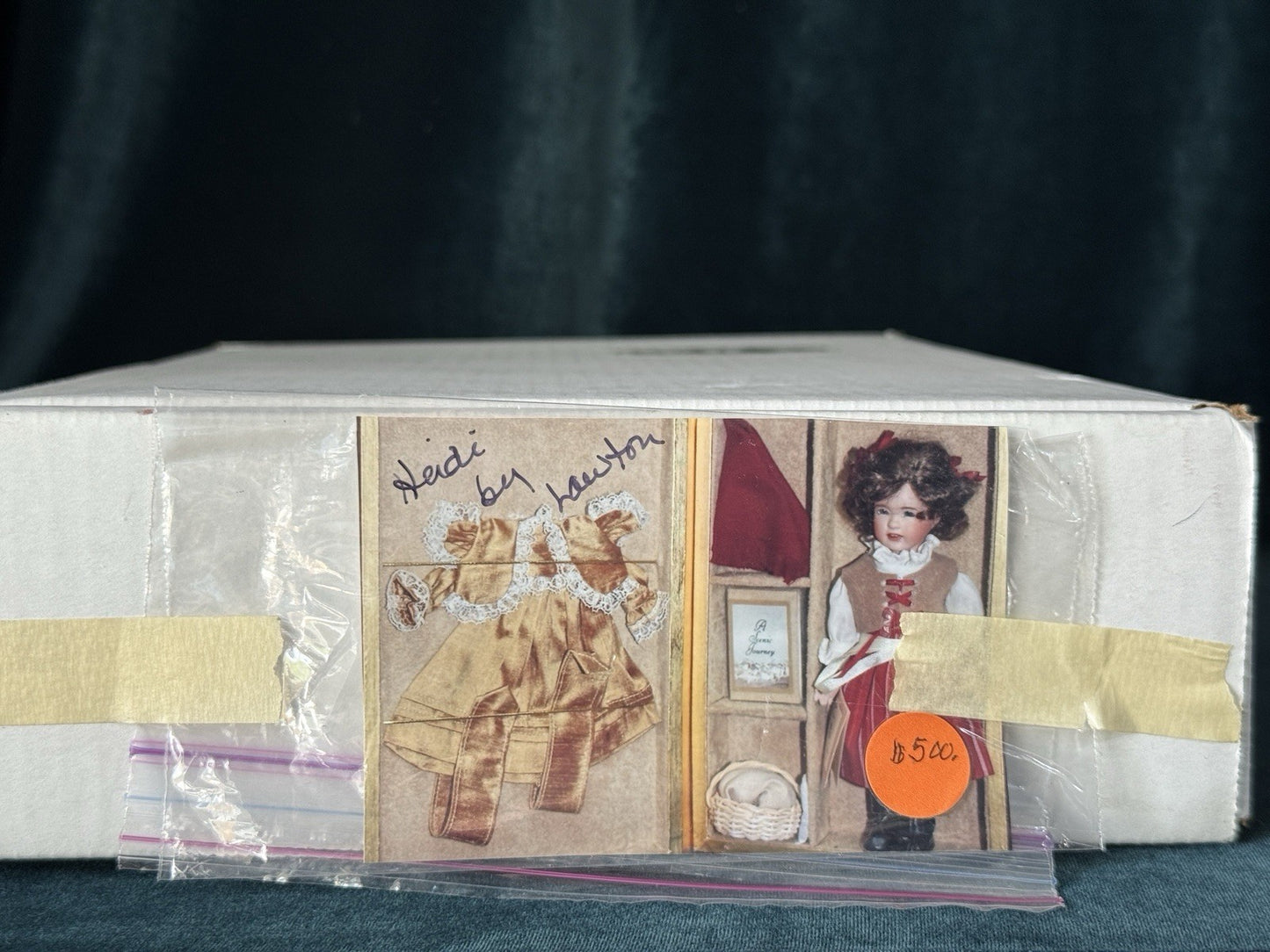 MIB Wendy Lawton “Heidi” Wooden Jointed/Porcelain 9” Doll LE 75 Box/COA/Tag