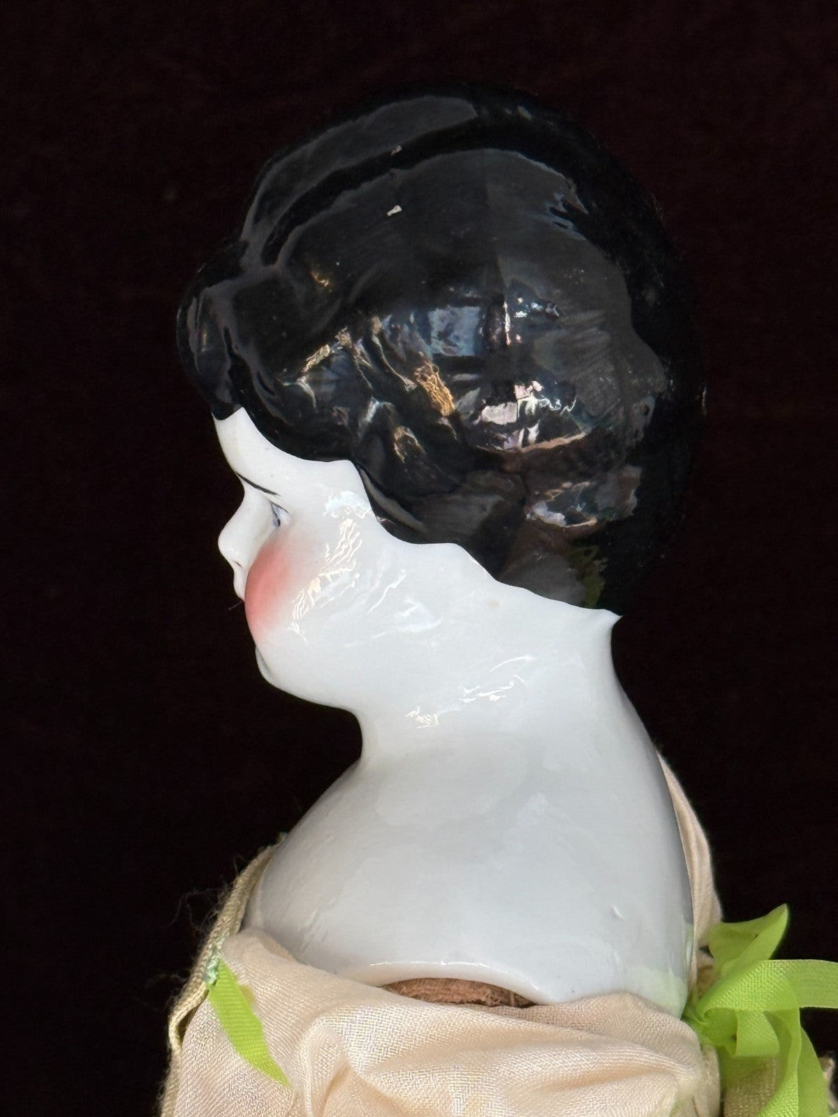Antique German Hertwig 16” Lowbrow China Head Fashion Doll