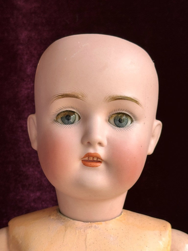 Antique German 22” Kestner 168 Bisque Head Doll Composition Body
