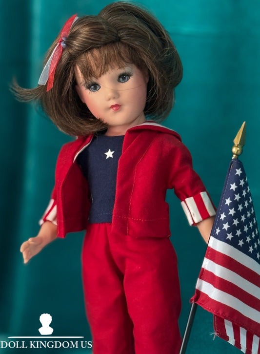 Modern Mary Hoyer Mary Lynne Vinyl 13” Doll “Stars And Stripes Forever” Box