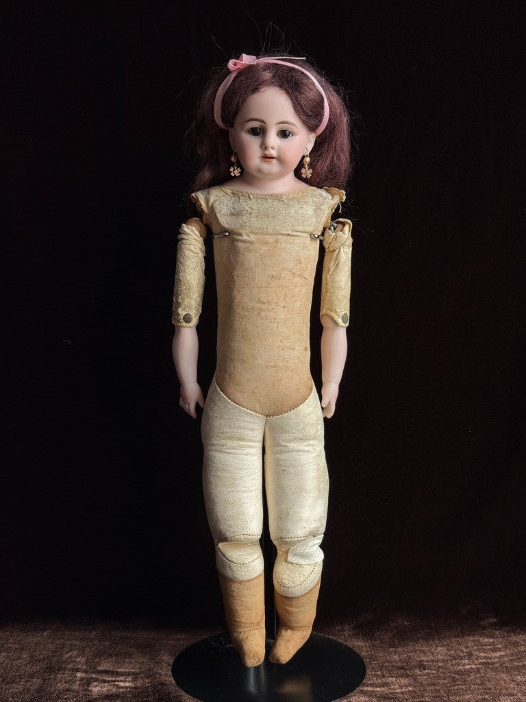 Antique German 21.5” Simon Halbig 1010 Bisque Head Doll
