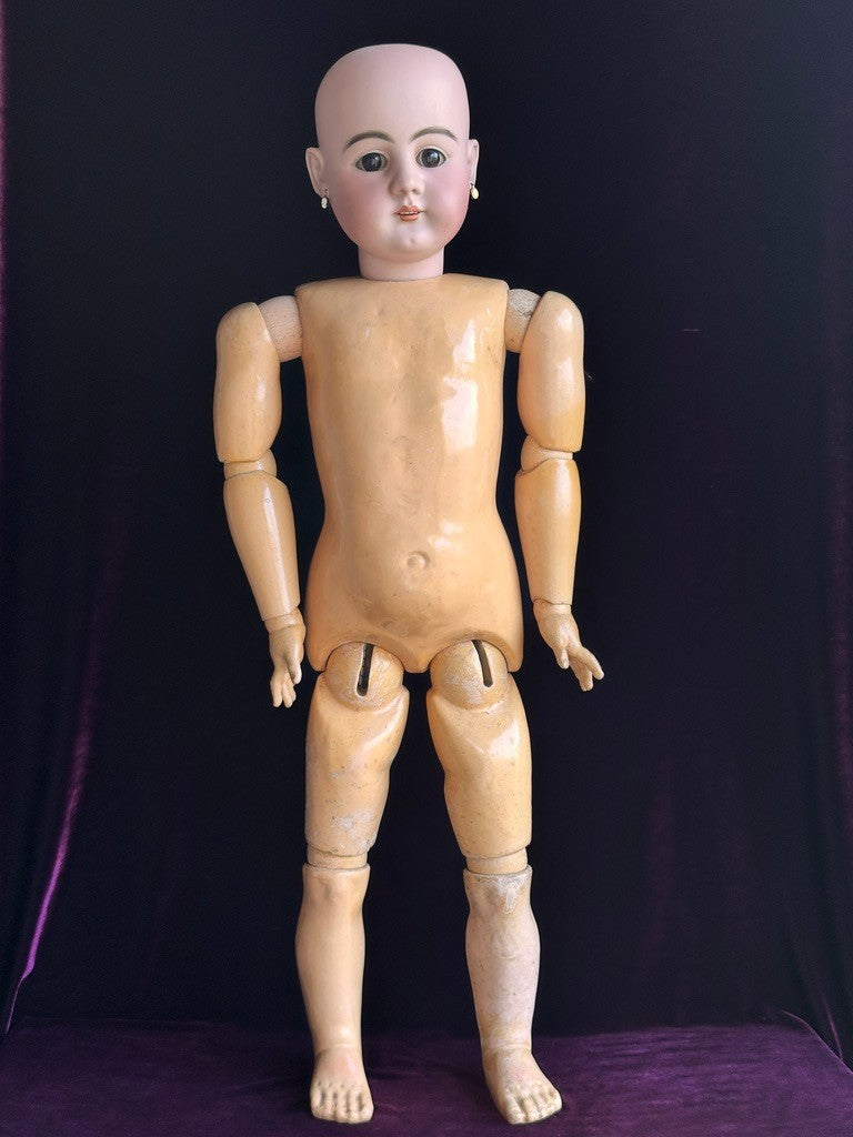 Large Antique German 31” Early Heinrich Handwerck 79 Bisque Head Doll