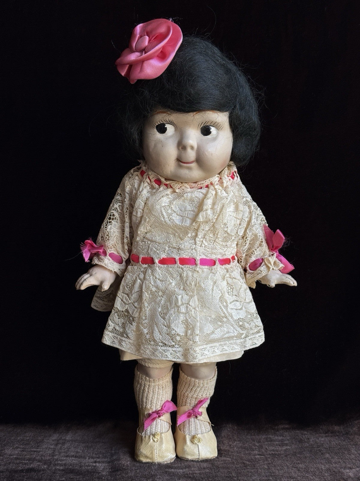 Vintage American 13” Betty Lee Buddy Lee Sister Composition Doll