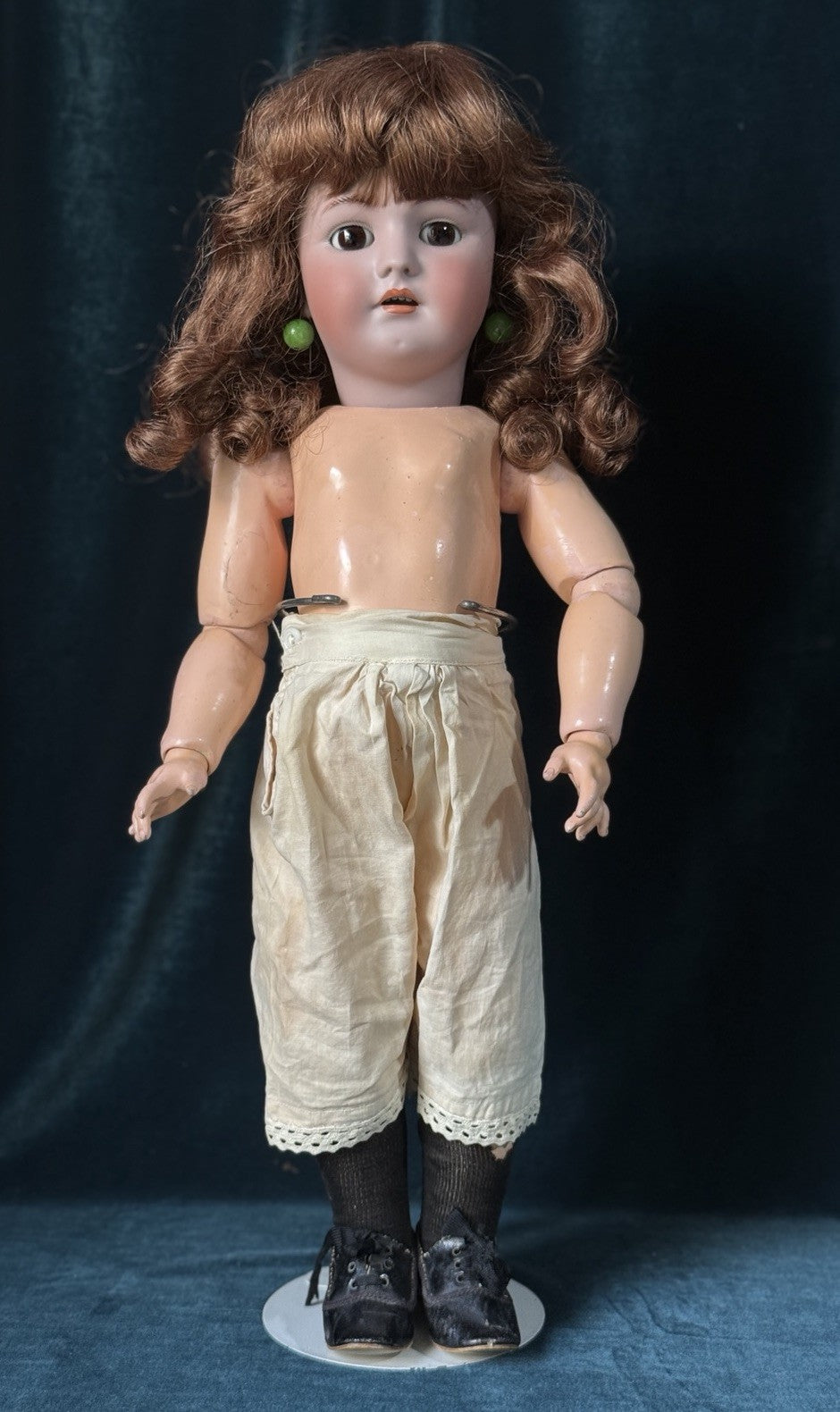 Antique German Simon Halbig Heinrich Handwerck 19” Doll Bisque Head
