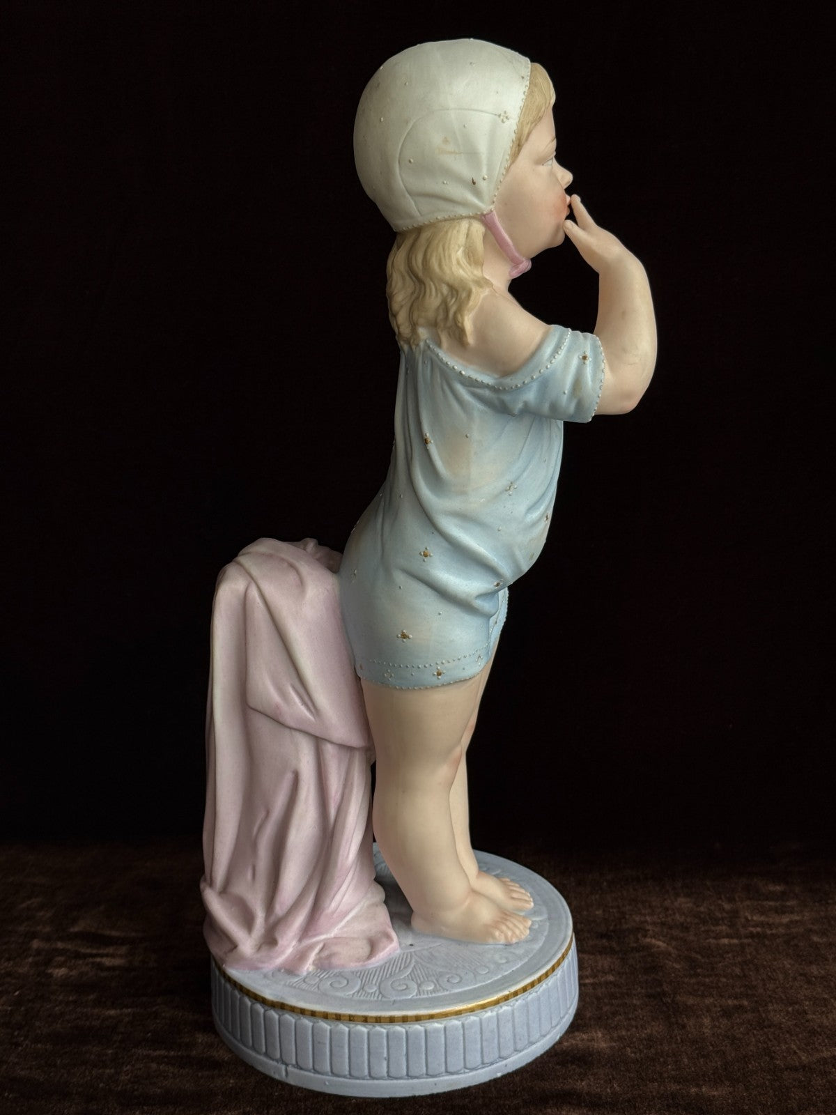 Large Antique German 13.75” Gebruder Heubach Figurine of Character Doll