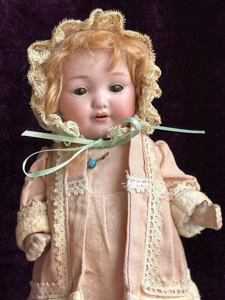 Antique German 9.5” Armand Marseille 975 Bisque Head Toddler Doll