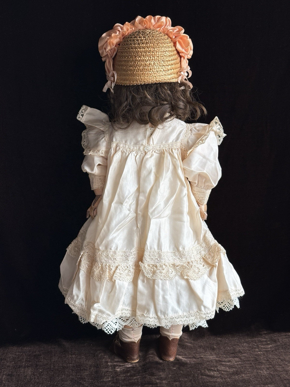 Antique German French 21.5” Tete Jumeau Simon Halbig Dep Bisque Head Doll