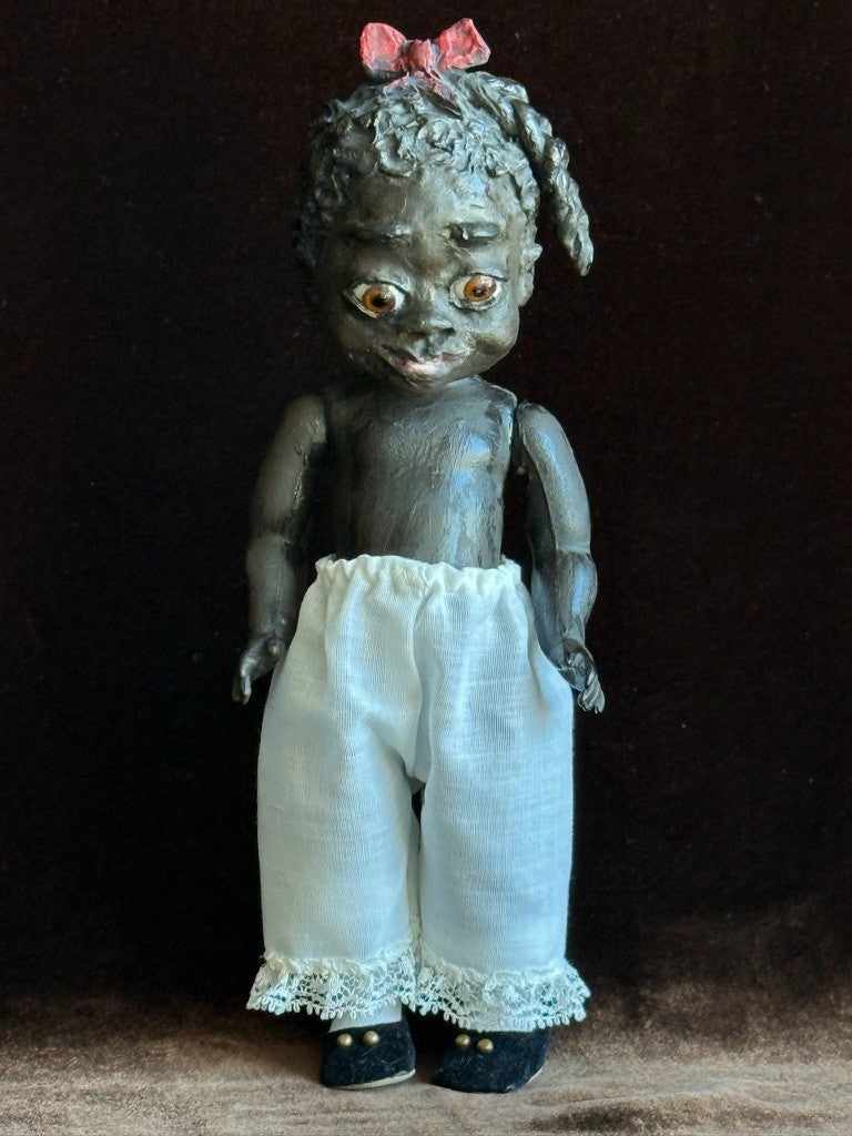 OOAK Artist Mixed Media African American Red Riding Hood Leo Moss Inspired Doll
