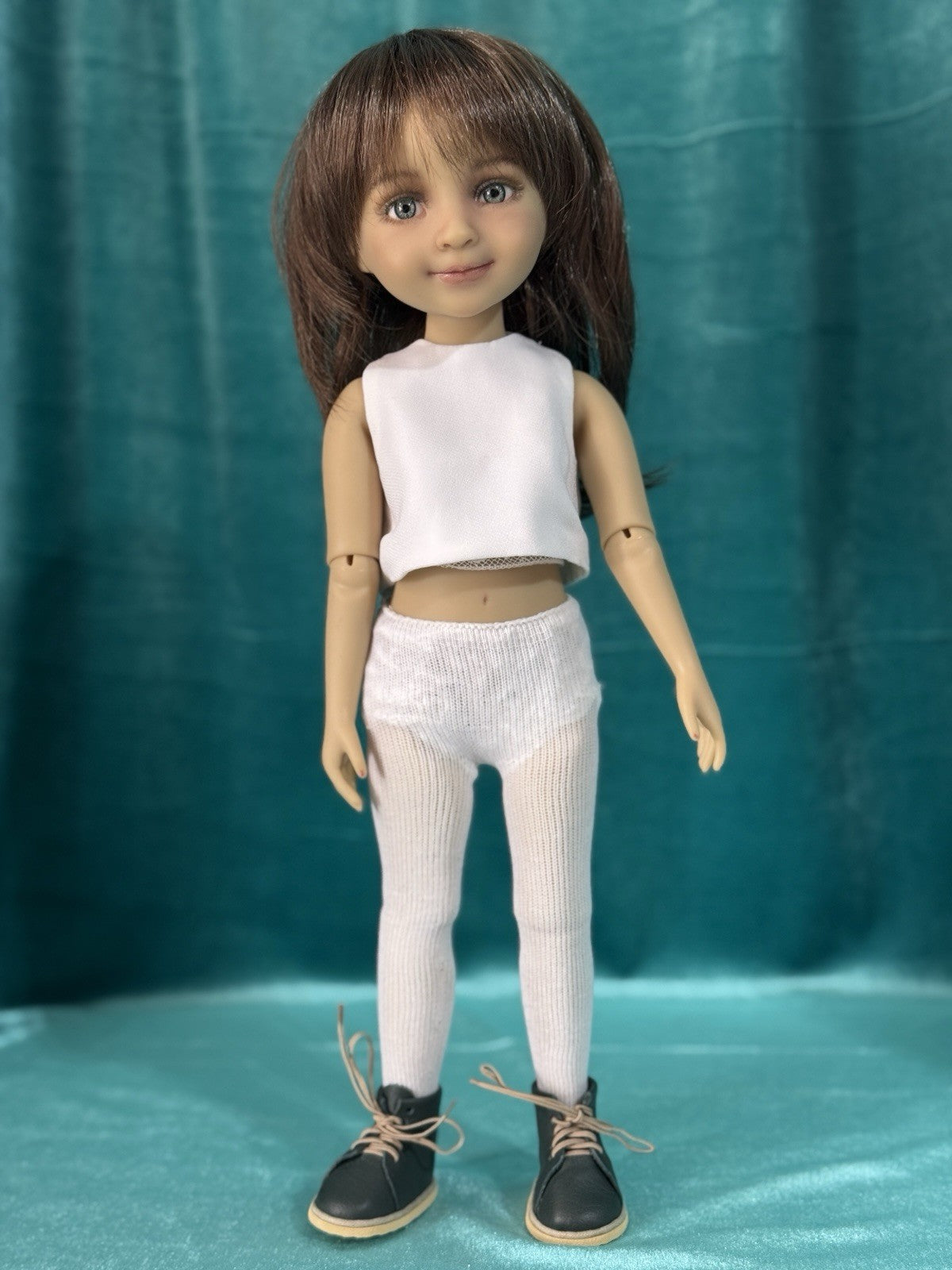 OOAK Ruby Red Fashion Friends Dianna Effner 14 1/2" Doll By Artist Laura Corti