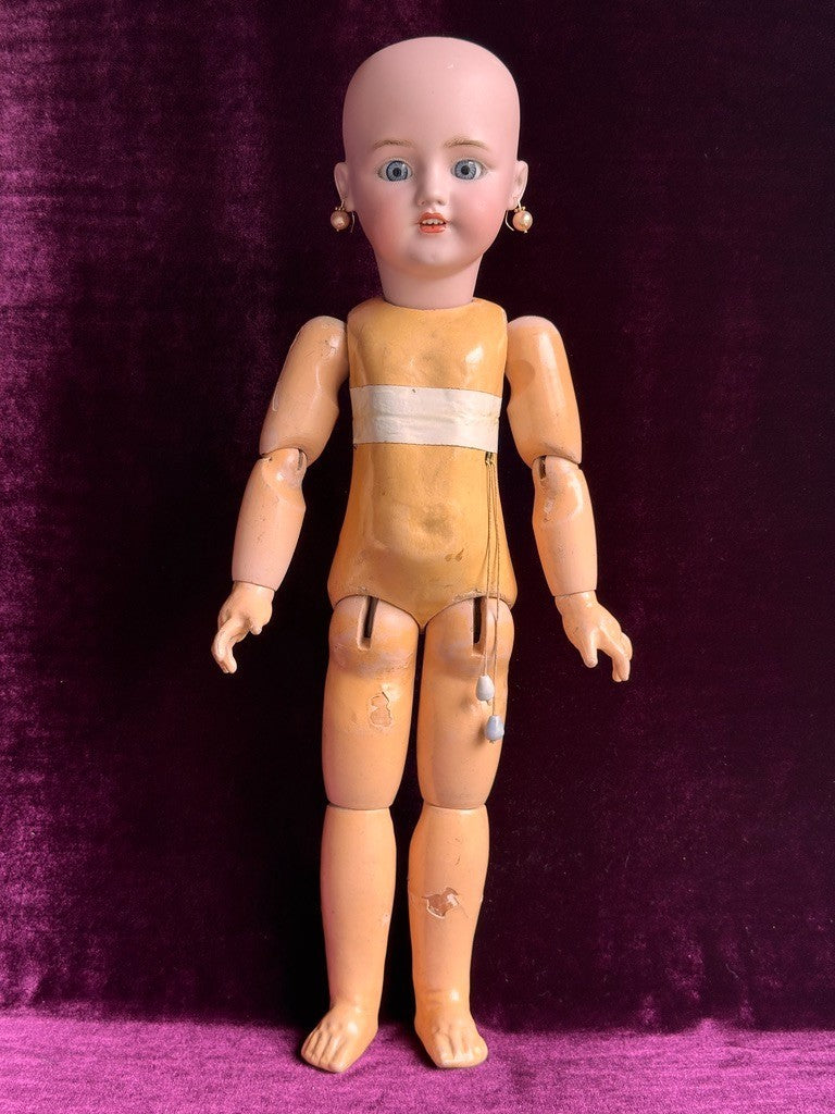 Antique German 20” Simon Halbig 1248 SANTA Doll Bisque Head French Body w/Crier