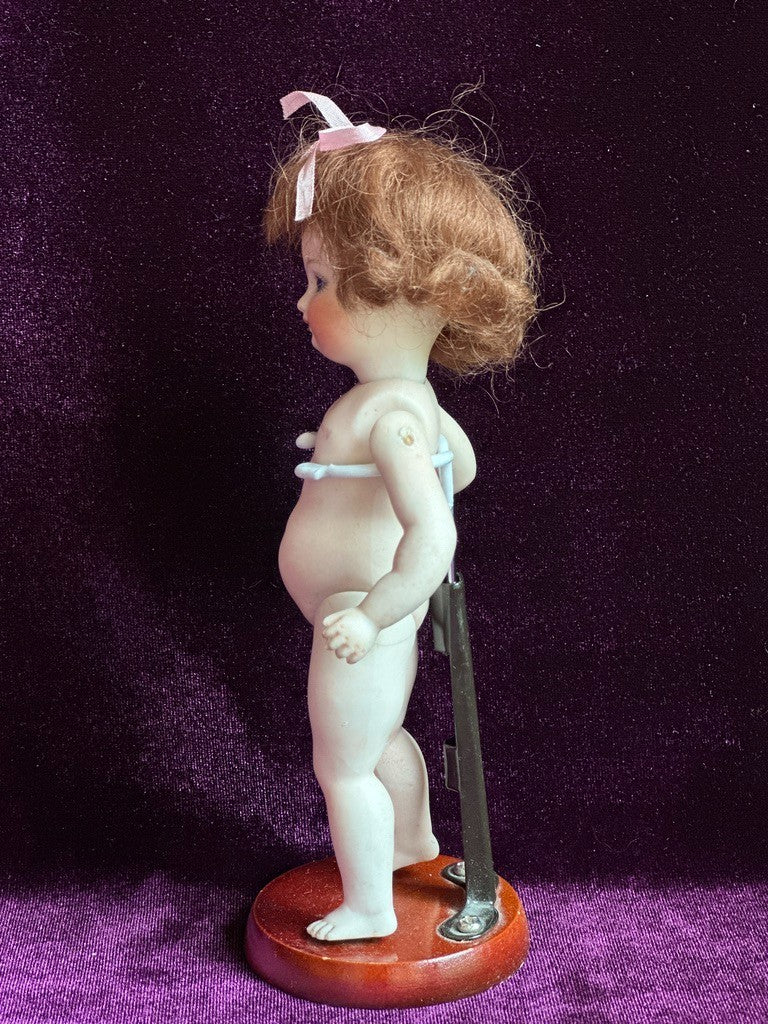 Rare Antique German Kestner 6" Barefoot All-Bisque Miniature Close Mouth Doll