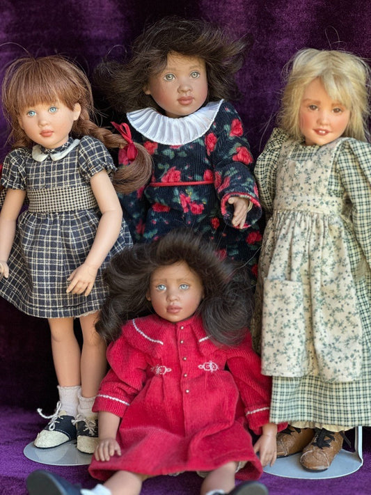 Lot of 4 Helen Kish Collectible Vinyl Dolls
