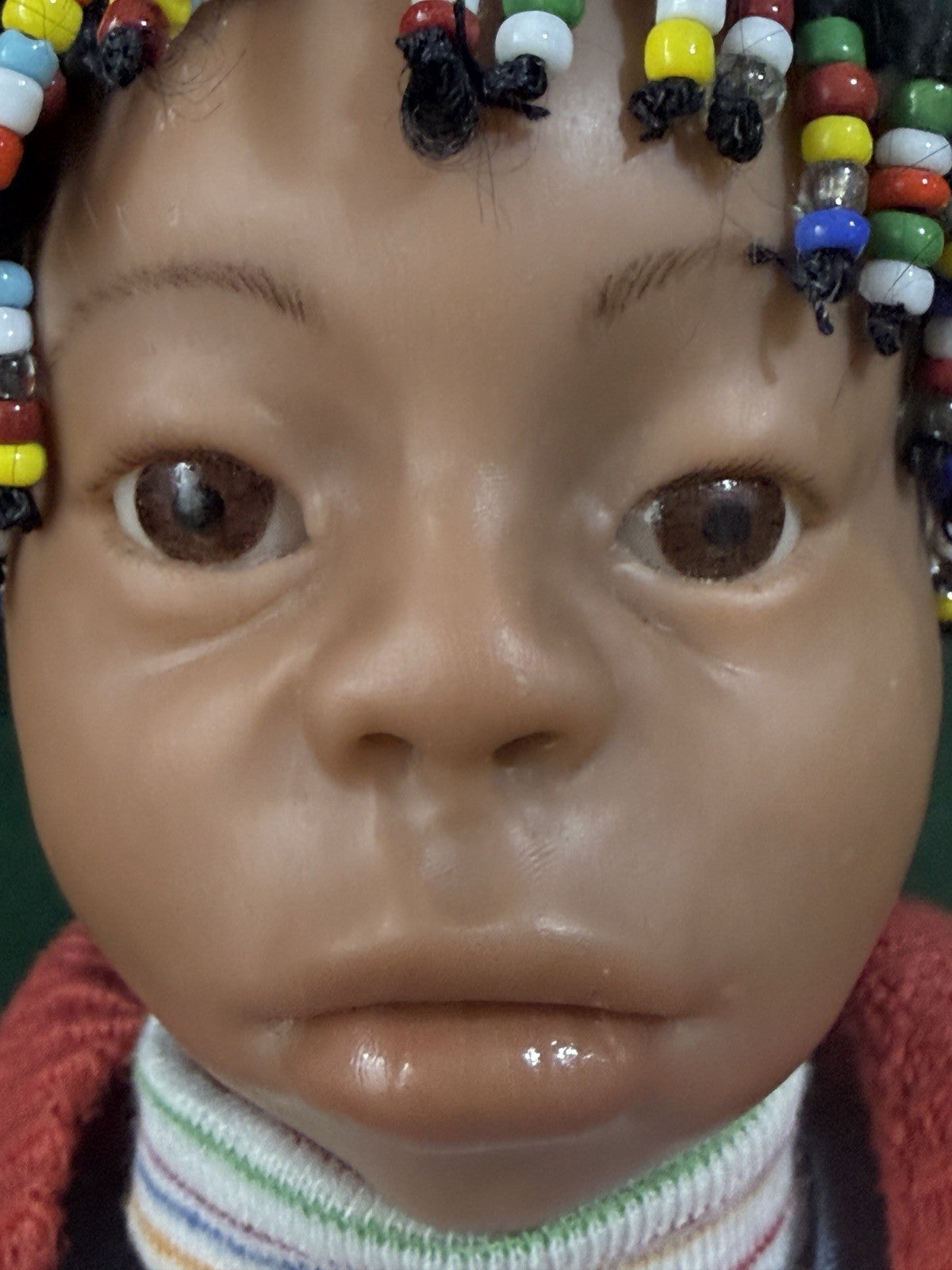 OOAK (?) Artist Carol Trobe Handmade Mixed Media 19” Doll “Cild With Jump Rope”