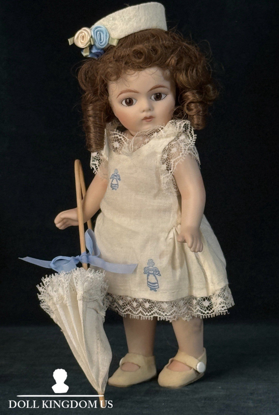 UFDC Artist Judy Vorhees All Bisque Reproduction Of Antique French Bru Jne Doll