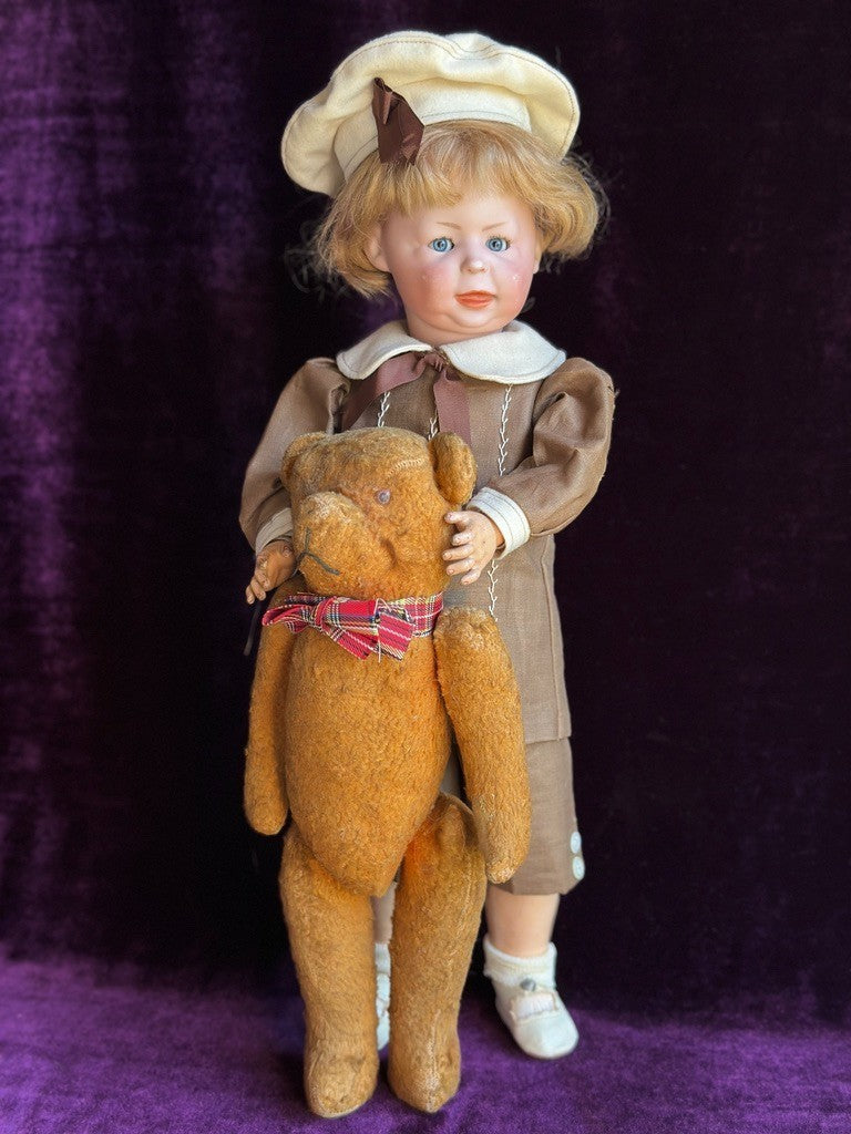 Antique German 15.5” Simon Halbig 1428 Bisque Head Toddler Character Doll