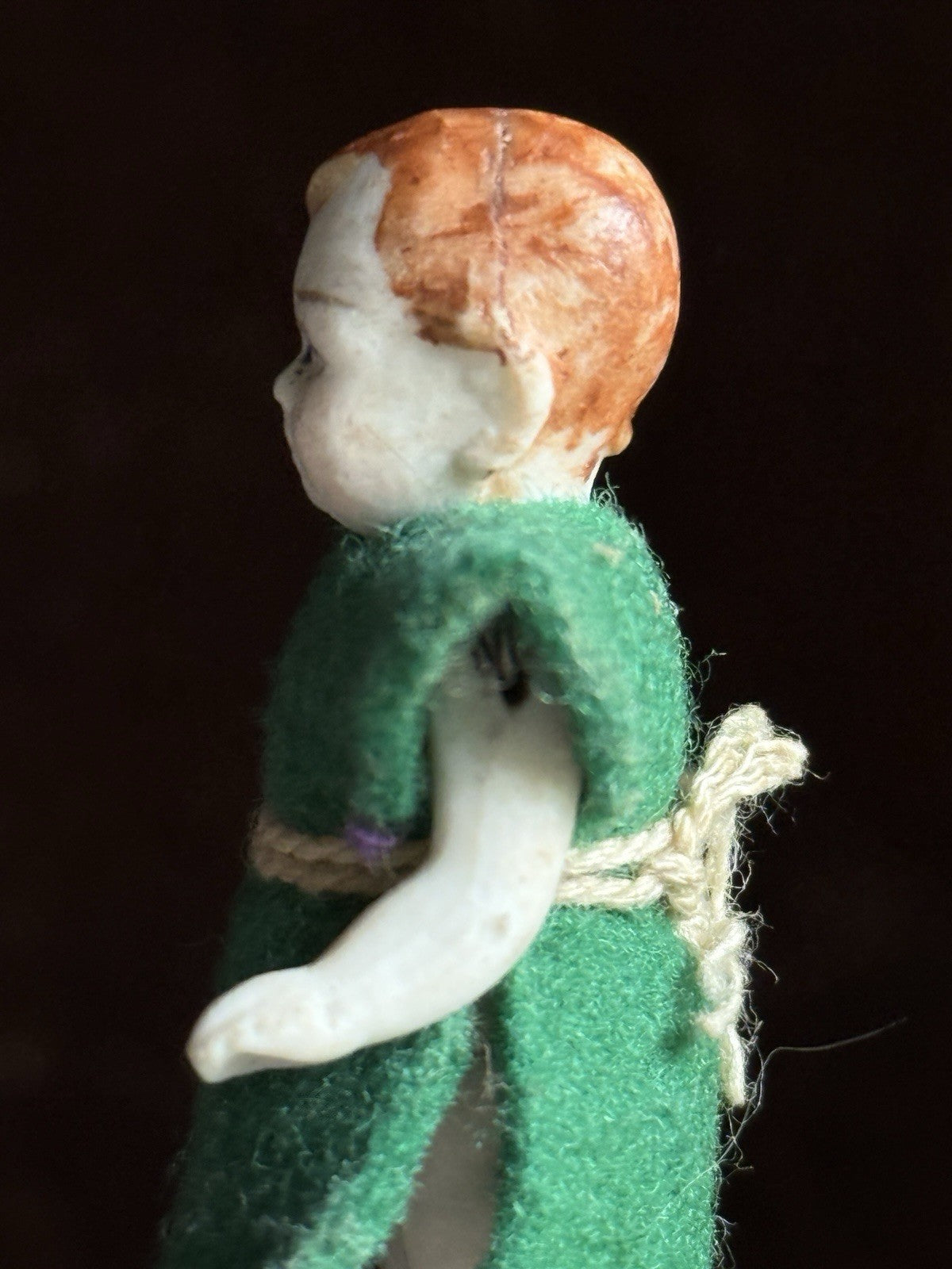 Miniature Antique German 2.5” Carl Horn Hertwig Doll