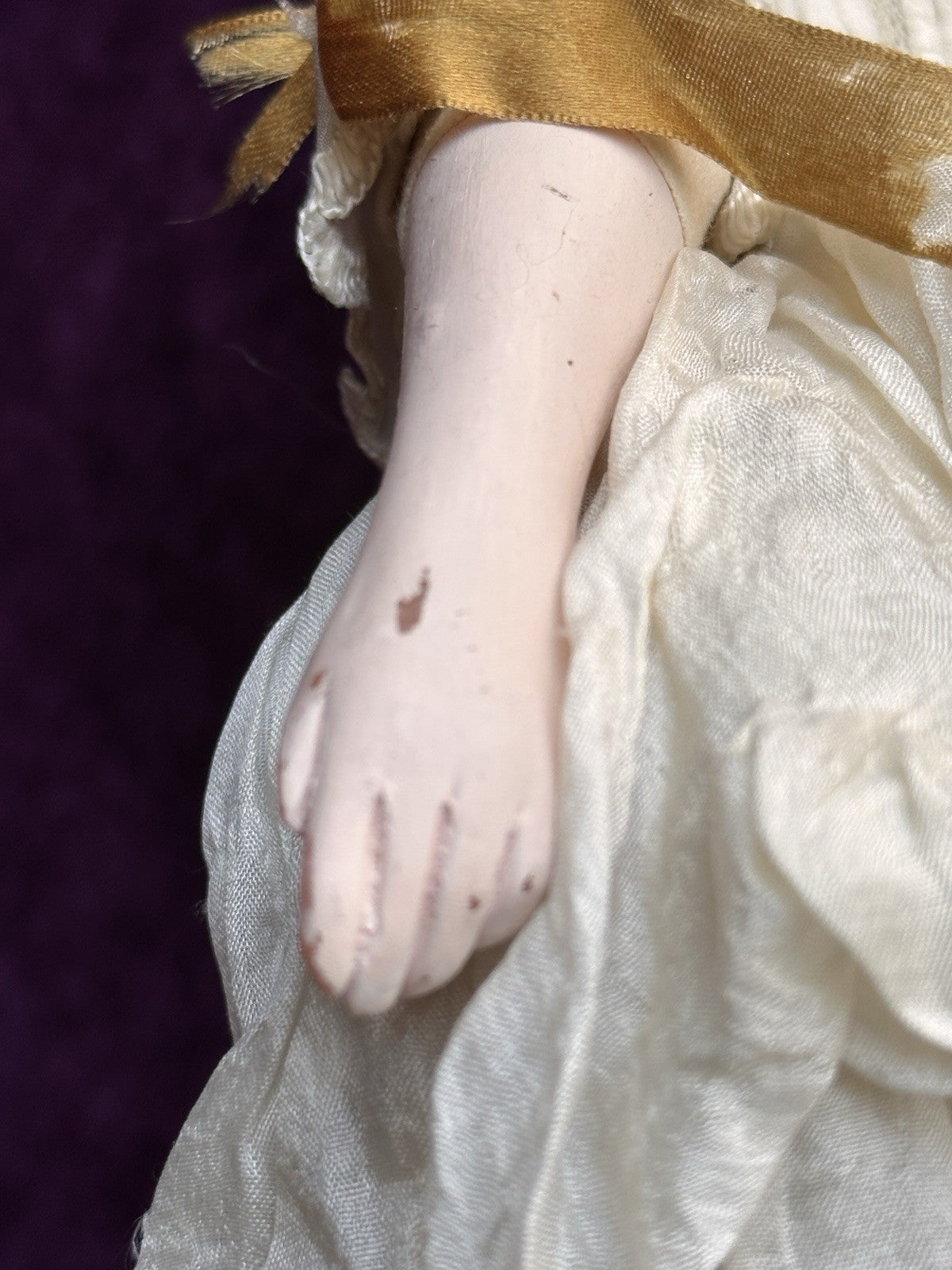 Vintage 10.5” OOAK NIADA Artist Muriel Bruyere (?) Clay Character Portrait Doll