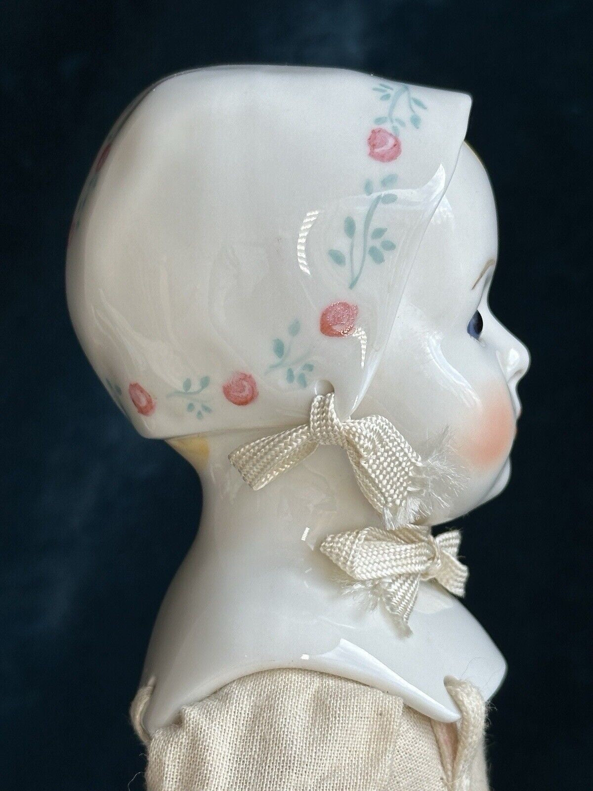 Rare 12.5” Vintage 1948 Emma Clear Signed Stuart Baby China Doll Glass Eyes