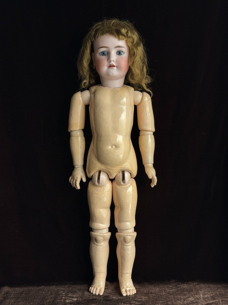 Antique German 29” Simon Halbig Heinrich  Handwerck Bisque Head Doll
