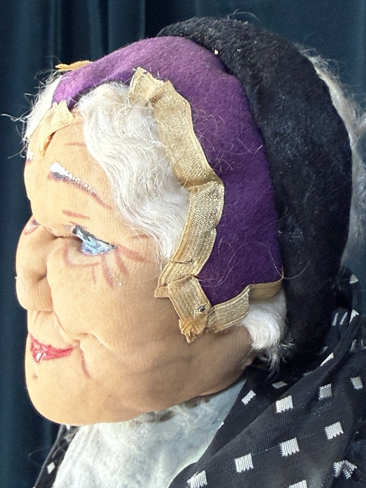 Antique 1940’s Large 23” French Ravca Cloth Doll With Tag