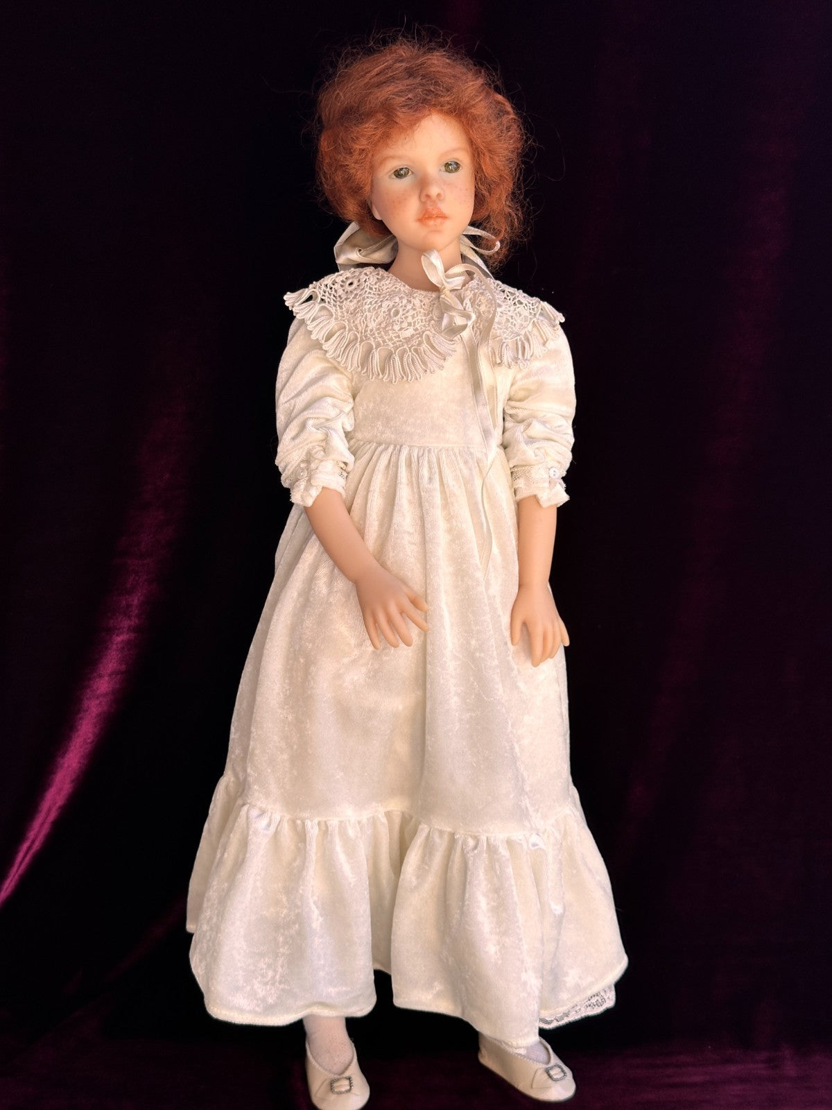 Collectible French Heloise 23.5” Resin/Cloth Signed Doll LE 100