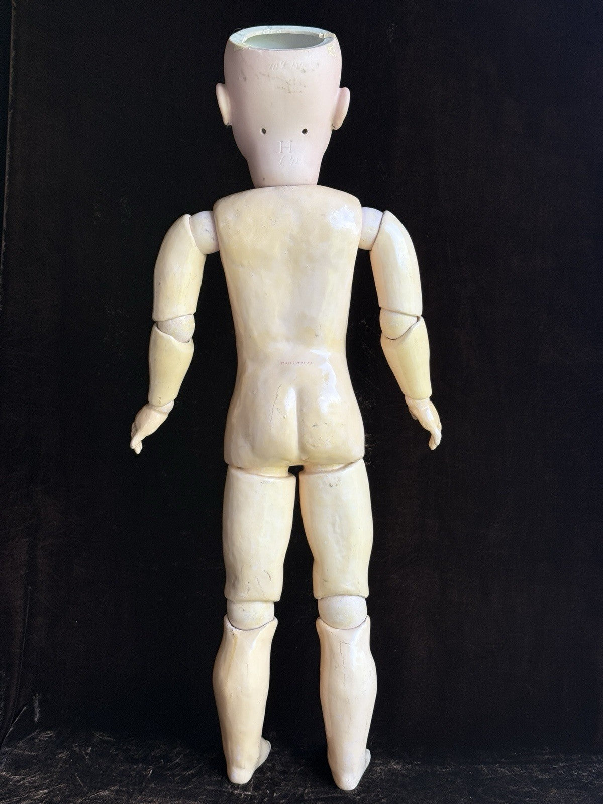 Antique German 30” Heinrich Handwerck 109 Bisque Head Doll