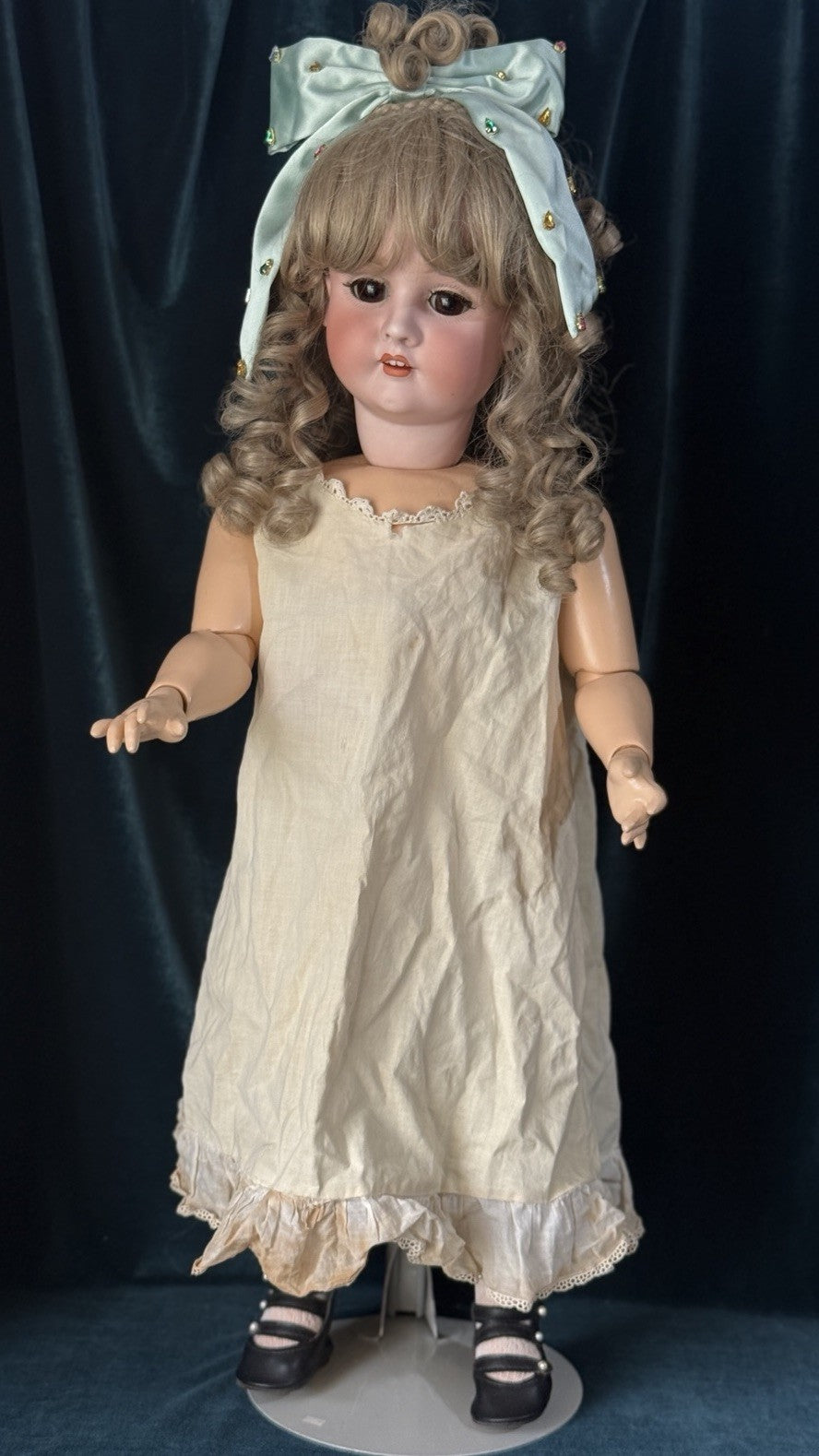 Antique German Schoenau & Hoffmeister 1906 Bisque Head Composition Body 28” Doll