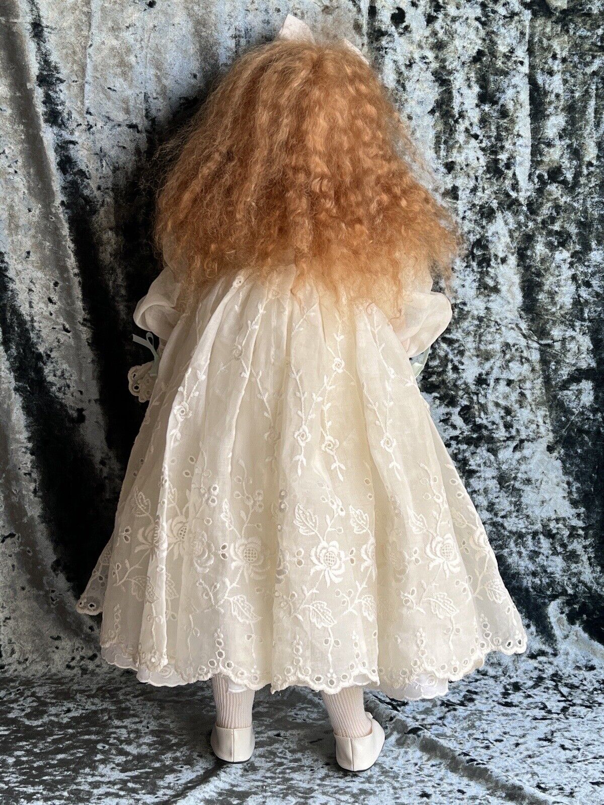 Collectible 23” OOAK Sculptured Artist Polymer Clay Doll by Ronna Morse