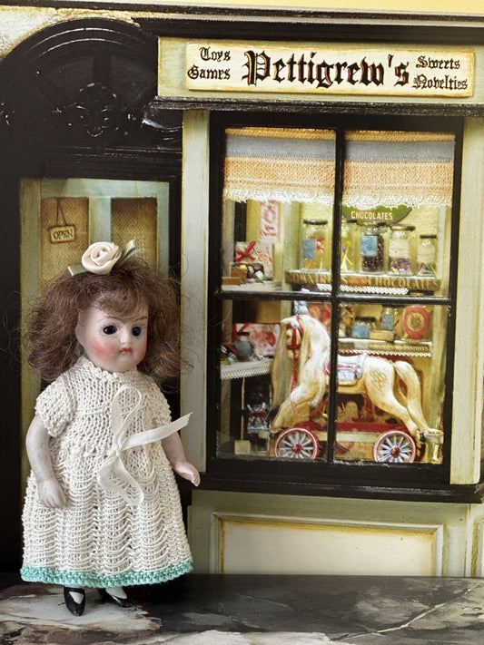 Antique German Kestner (?) 4 1/2” All Bisque Mignonette Doll Mold 208