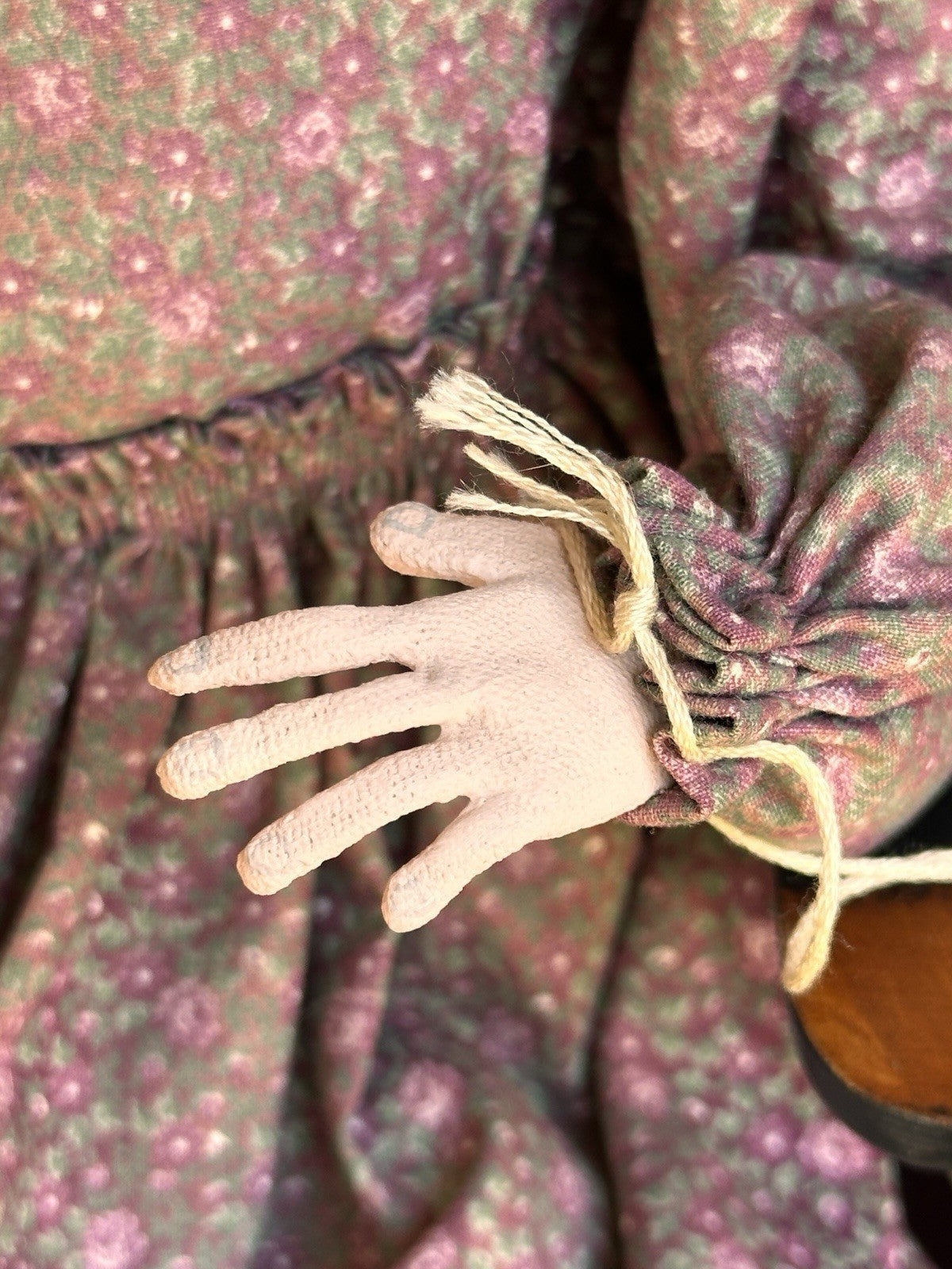 Vintage NIADA Artist Ellen Turner Cloth Painted Handmade Doll with Tag