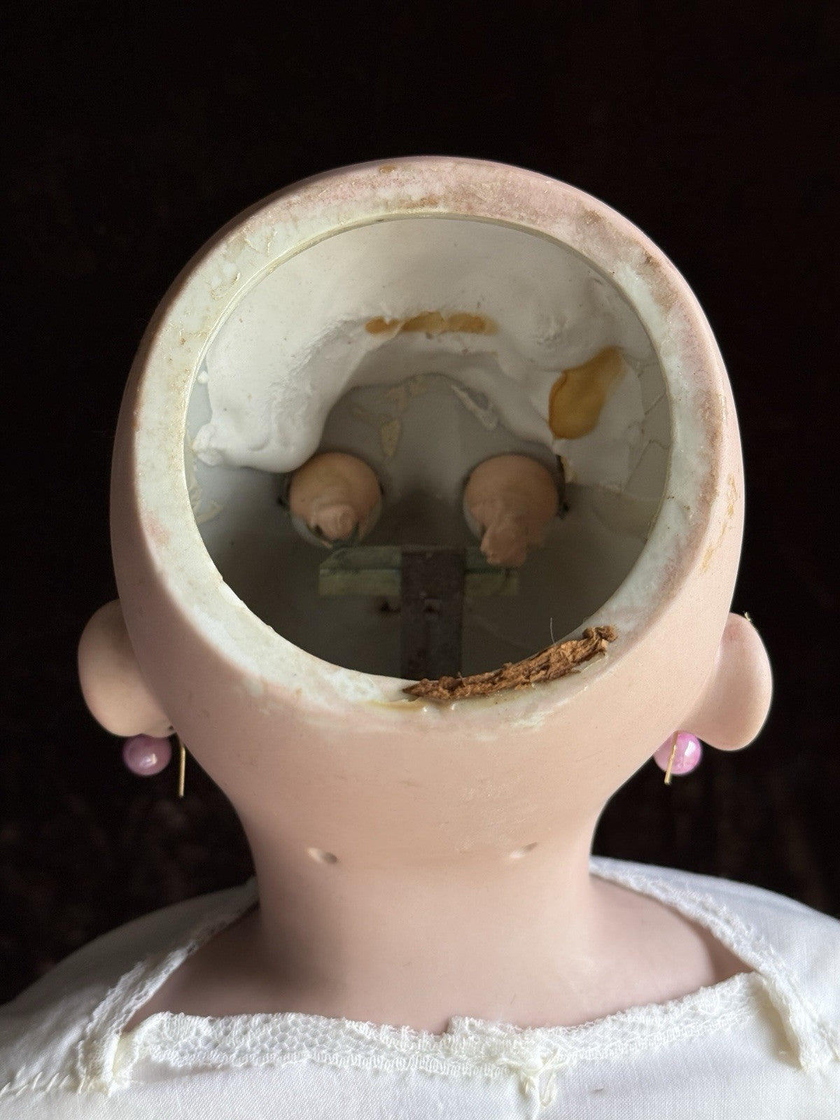 Large Antique German 31” Simon Halbig Bisque Shoulder Head Doll