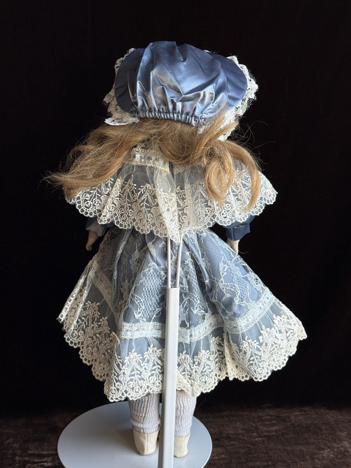 Antique German 17” ABG (?) Turned Head Bisque Shoulder Head Doll