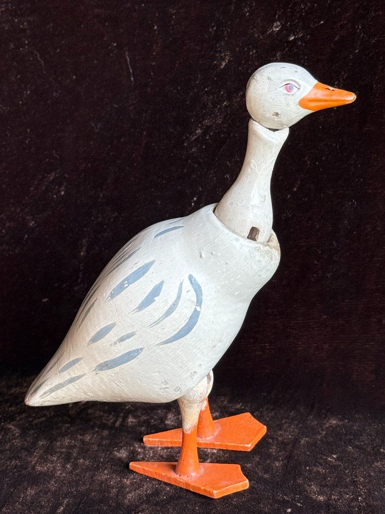 Rare Antique American 6” Schoenhut Circus Goose Wooden Jointed Doll