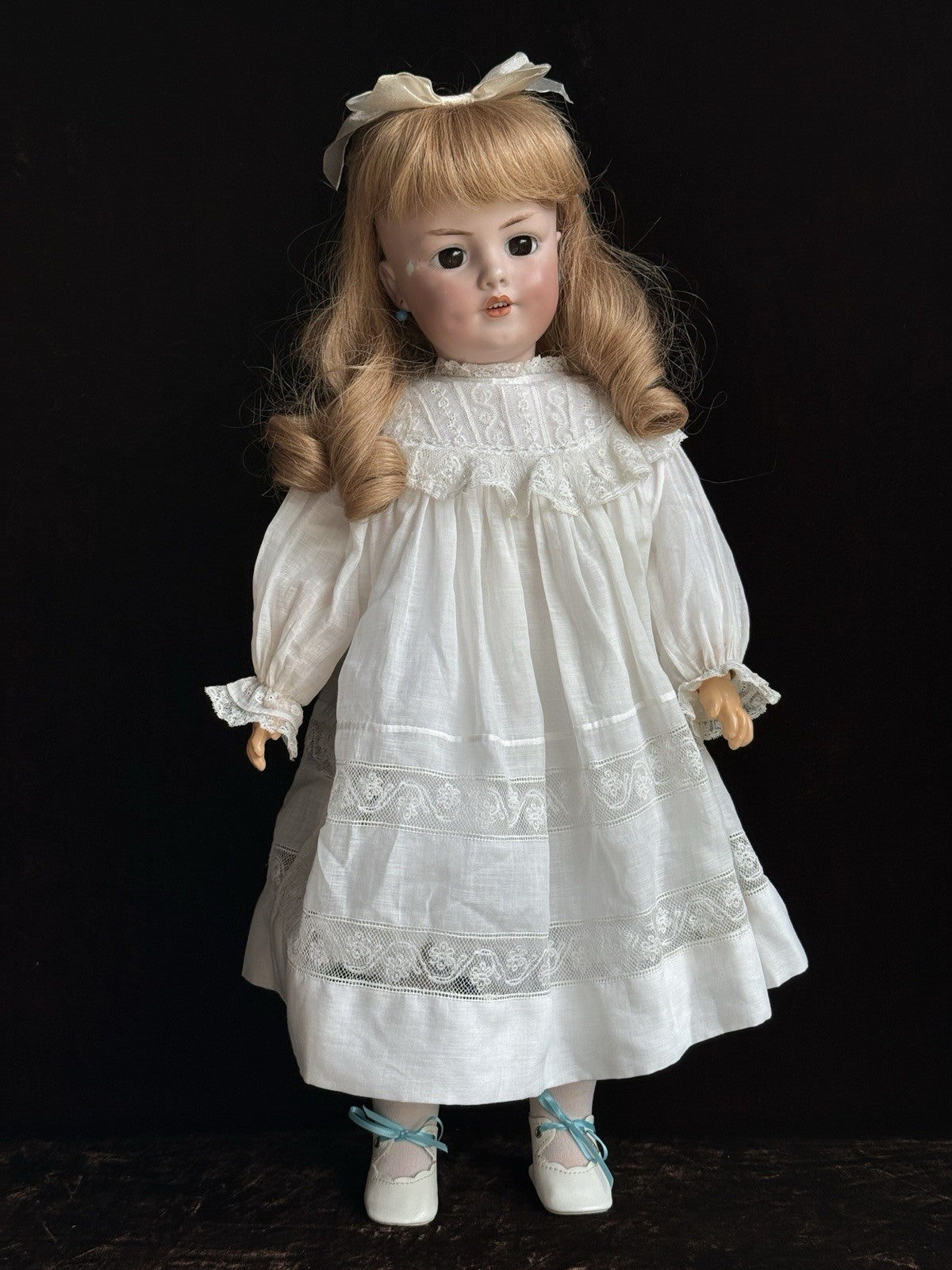 Rare Antique German 22” Simon Halbig Dep 1279 Bisque Head Doll