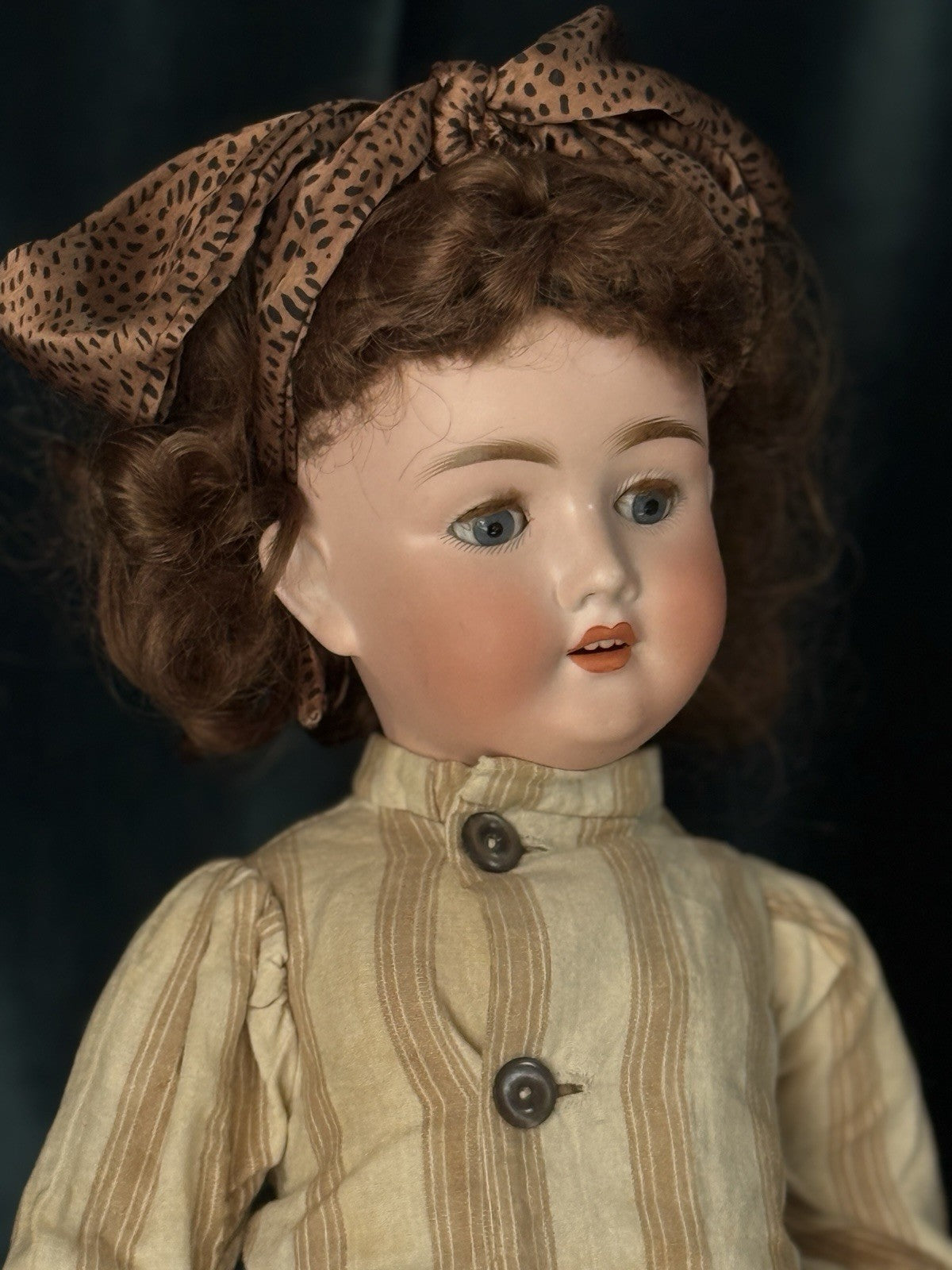 Antique German Kley Hahn Walkure 24” Doll Bisque Head Composition Body