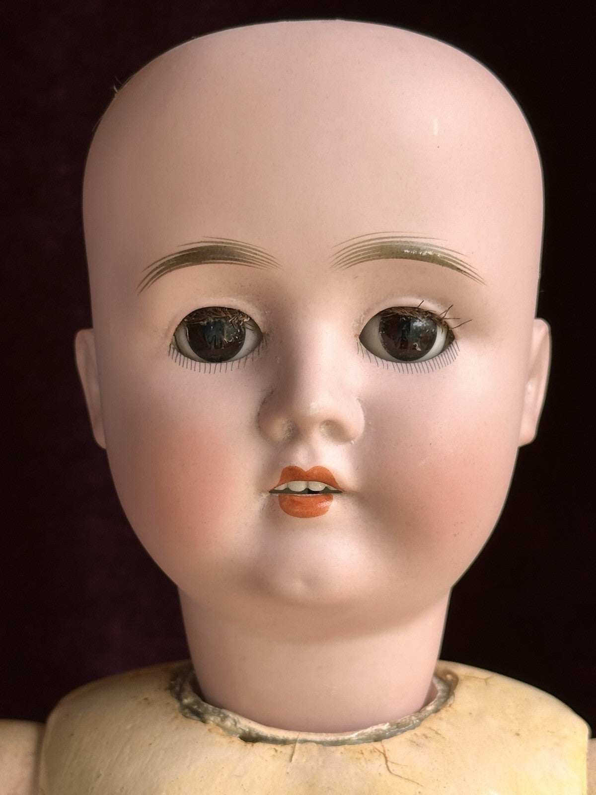Antique German 24” Hamburger & Co. Viola Bisque Head Doll