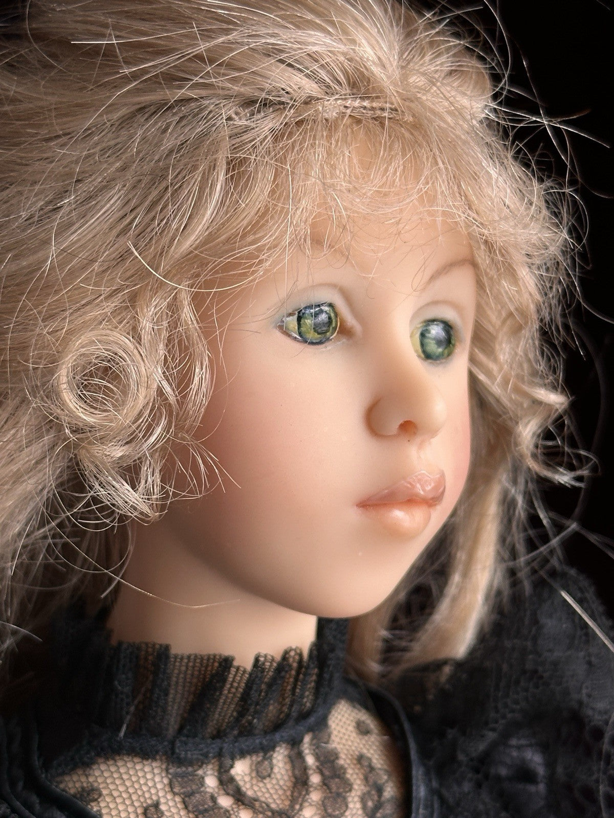 Collectible French Heloise 21.5” Resin/Cloth Doll