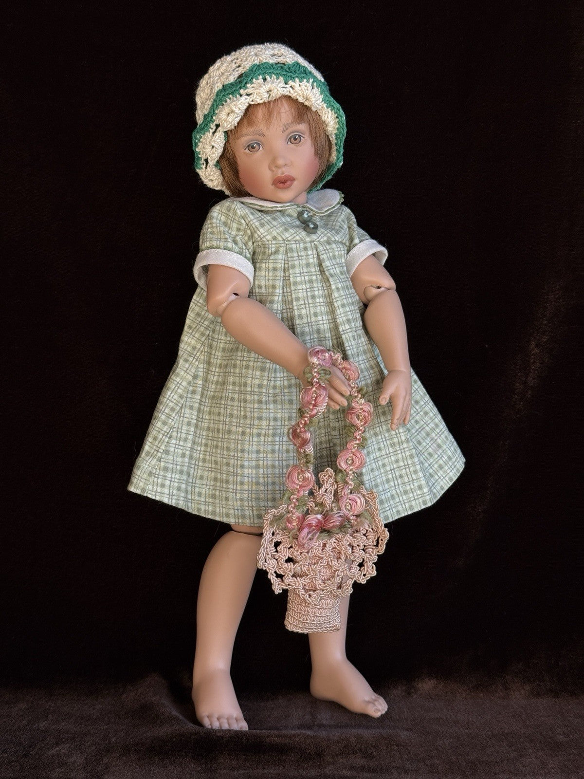 Collectible 12" Vinyl Helen Kish 1995 Jointed Doll