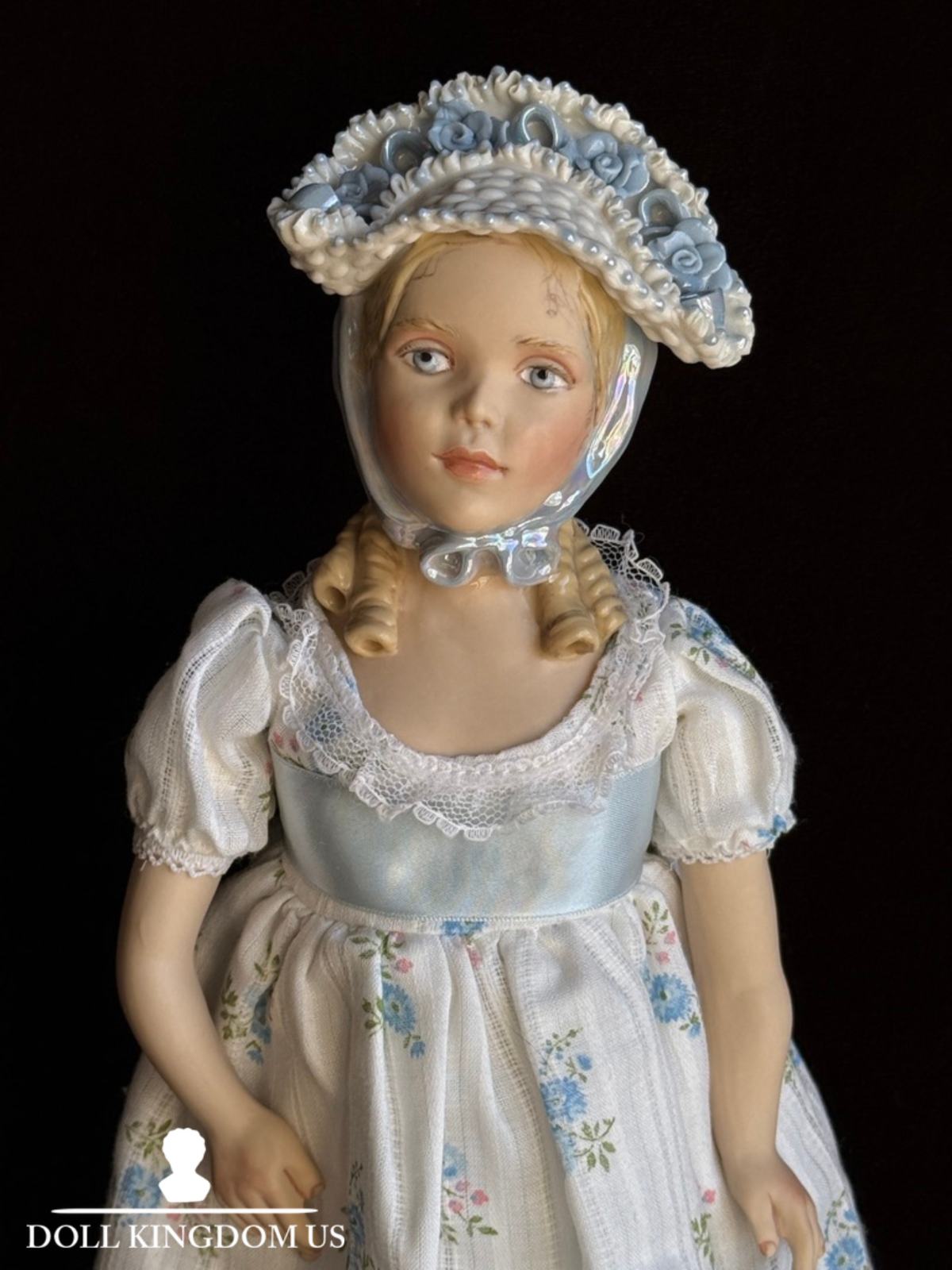 OOAK Collectible 13.5" Kathy Redmond Porcelain Girl Doll