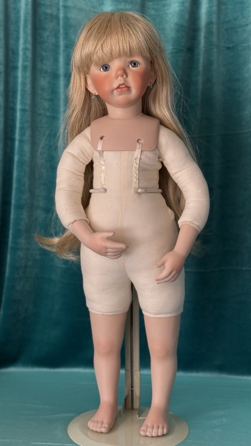 Reproduction Of “Jenny” (?) by Dianna Effner Mold Porcelain 21”Doll
