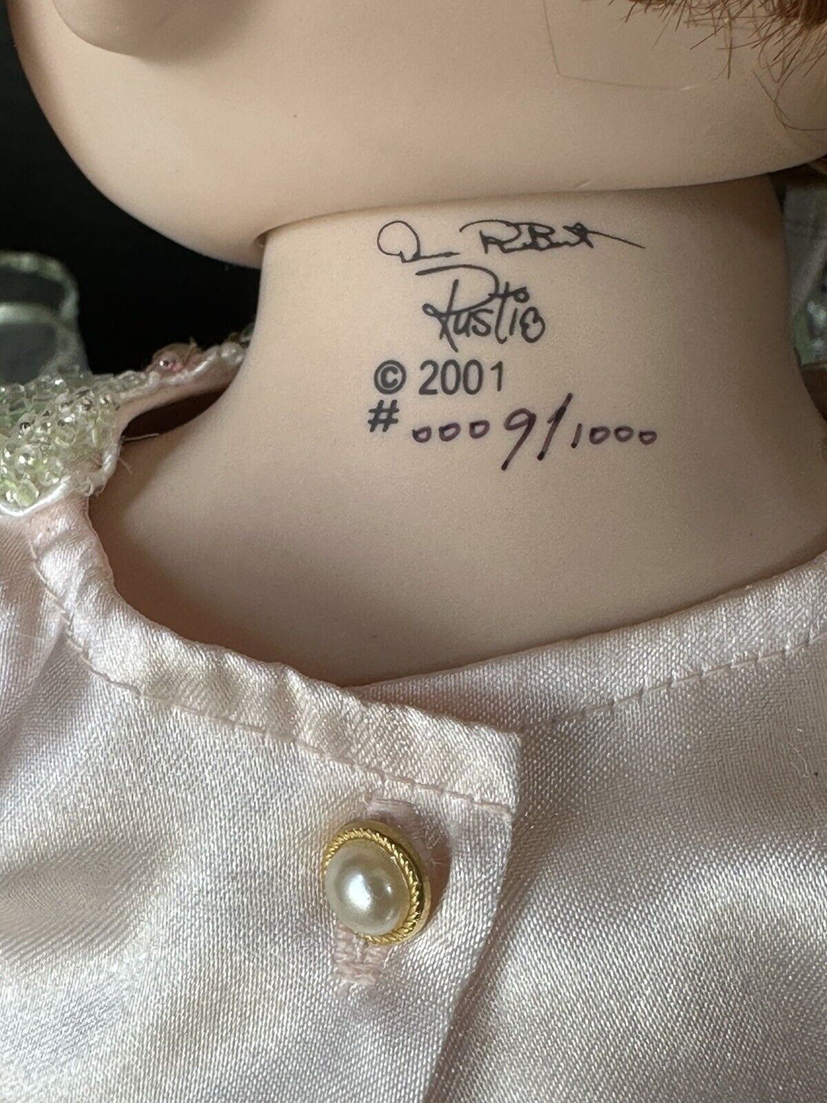 Collectible Lifelike Porcelain 24” Doll by Donna RuBert and Rustie LE 1000