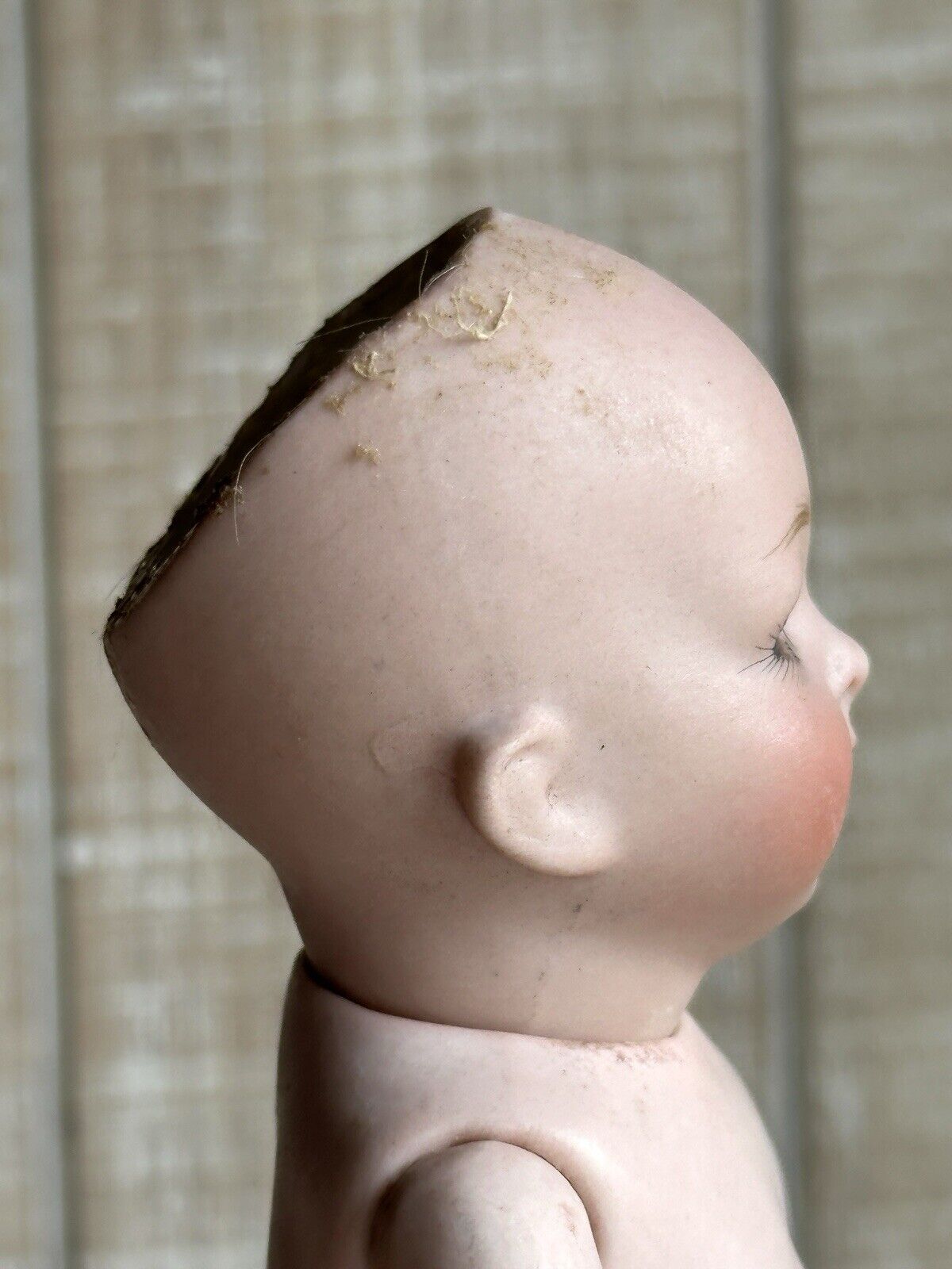 Rare Antique German All Bisque 6.75" Kestner 178 Miniature Toddler Doll + Extras