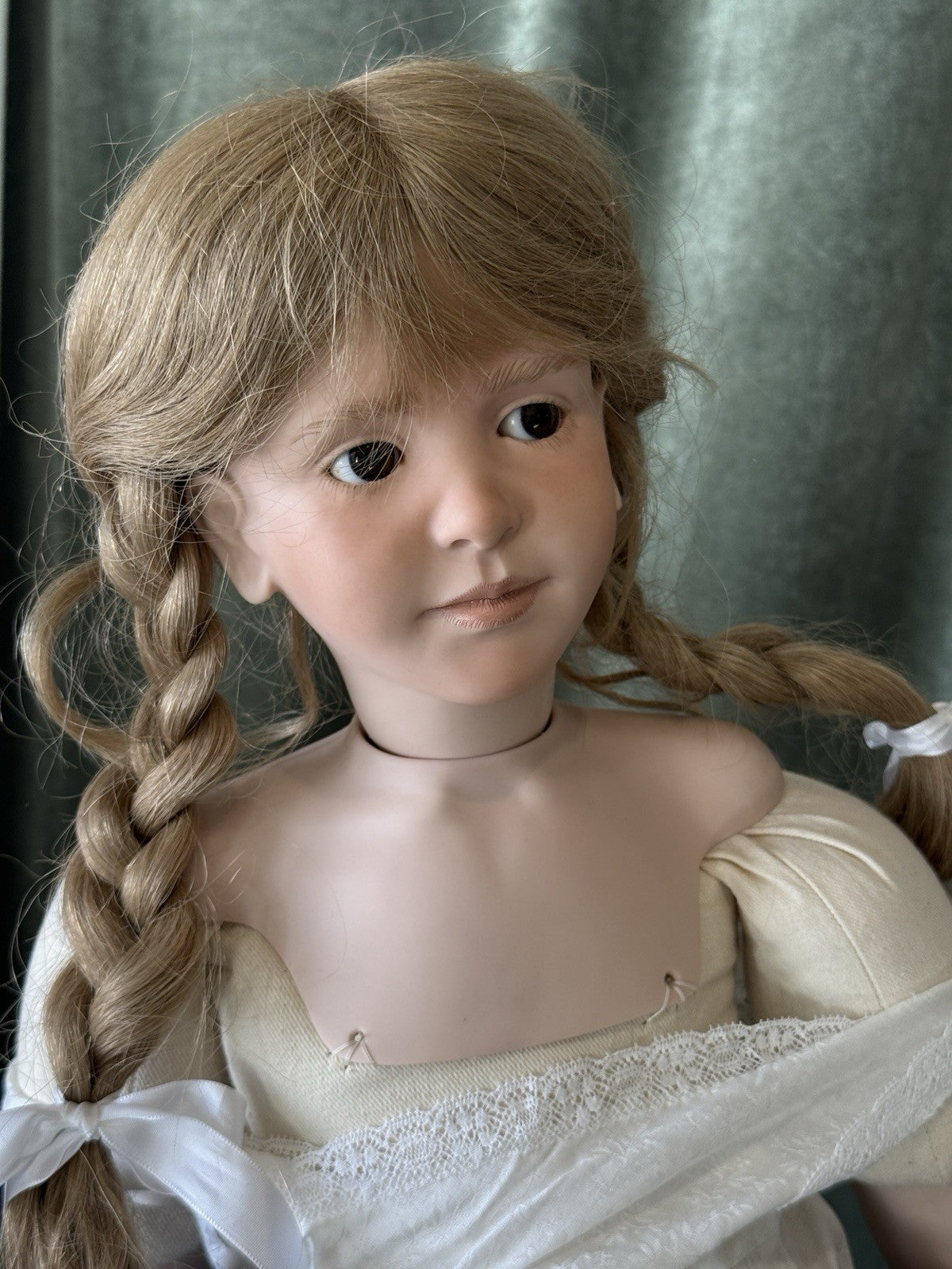 Collectible Artist 32” Porcelain Doll “Lies’l” by Ruth Treffeisen LE 4/50 COA