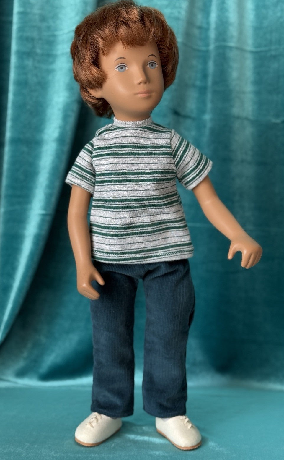 Collectible England Vinyl Sasha 312S Gregor Redhead Cord Boy Doll