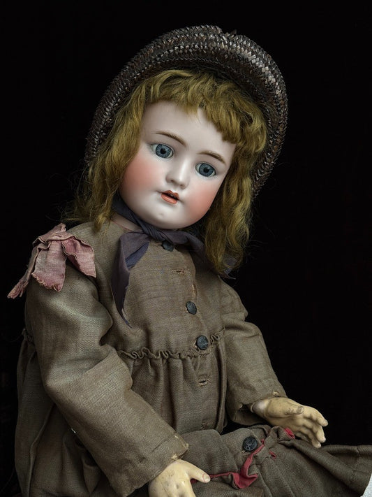 Antique German 29” Simon Halbig Heinrich  Handwerck Bisque Head Doll